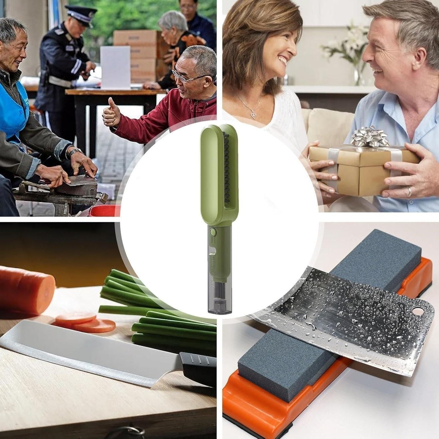 4 in 1 Double-Ended Kitchen Cutlery Cleaner Brush